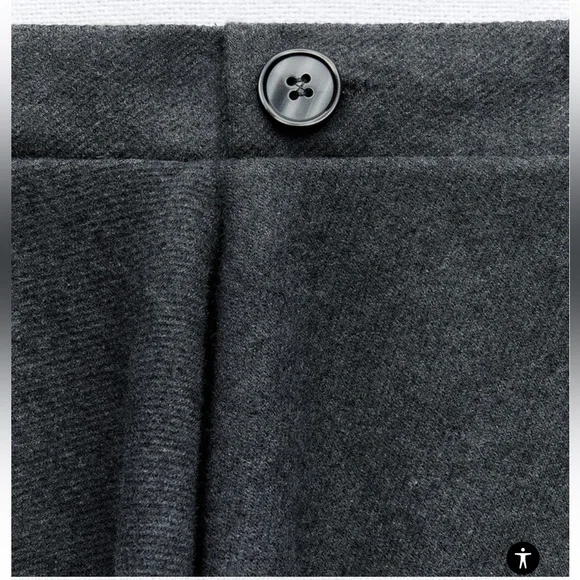 Zara Ruched Strapless Dress Grey NWT - Picture 6 of 9